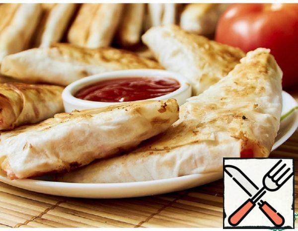 Pita Bread Envelopes with Filling Recipe
