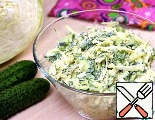 Cabbage Salad with Egg-Mustard Dressing Recipe