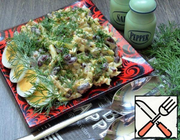 Salad with Beans and fried Zucchini Recipe