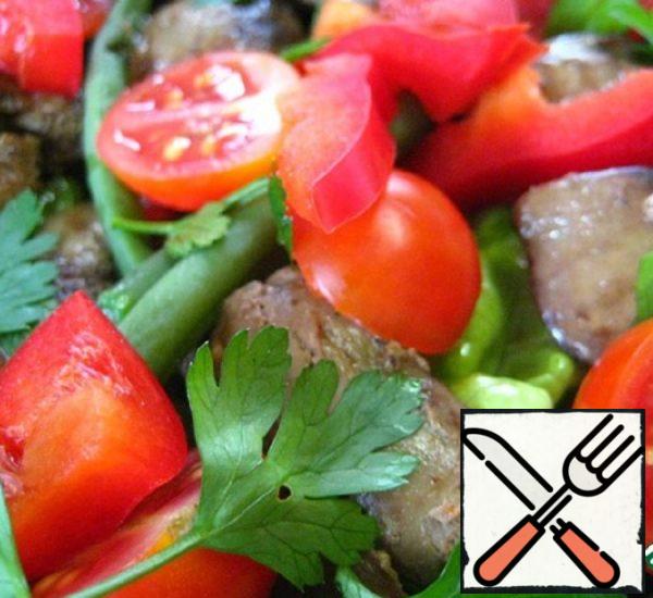 Chicken Liver and Vegetable Salad Recipe