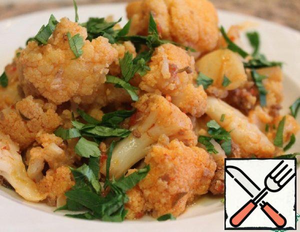 Cauliflower with Minced Meat Recipe