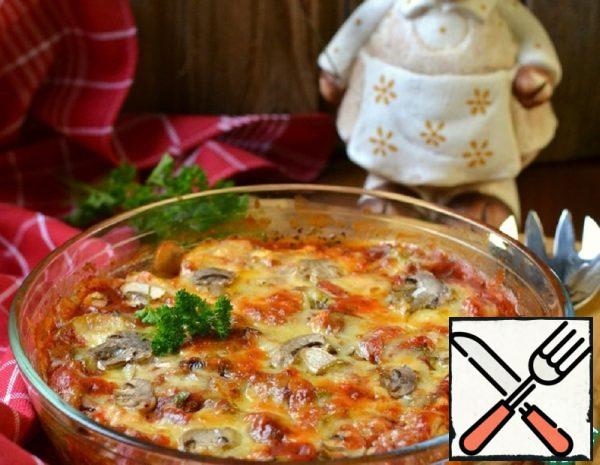 Casserole with Mushrooms and Zucchini Recipe