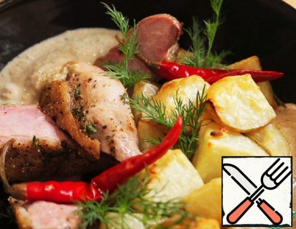 Duck Breast with Potatoes in the Oven Recipe