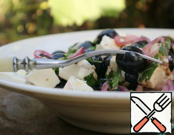 Salad with Grapes and Cheese Recipe