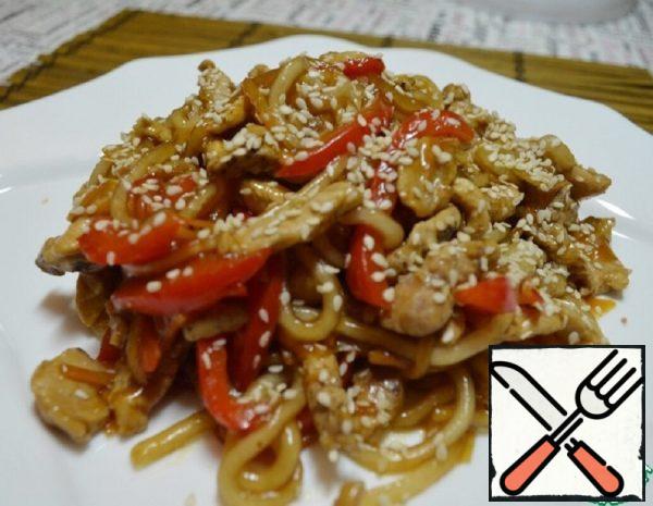 Noodles with Pork and Vegetables Recipe