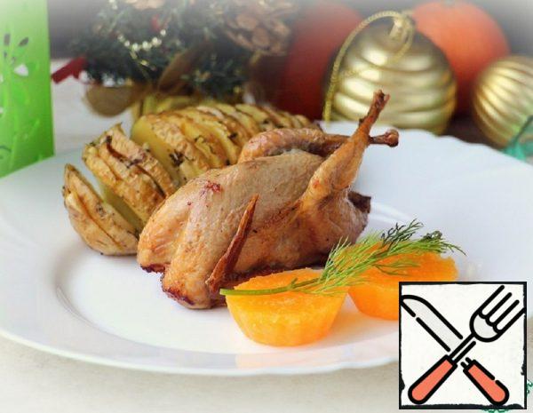 Baked Quail with Tangerine Jelly Recipe