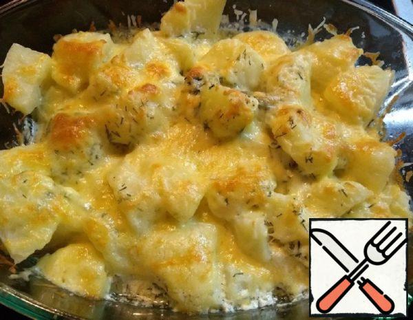 Potatoes baked with Mayonnaise Recipe
