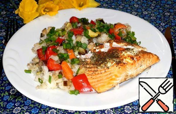 The dish is ready. Juicy and flavorful.