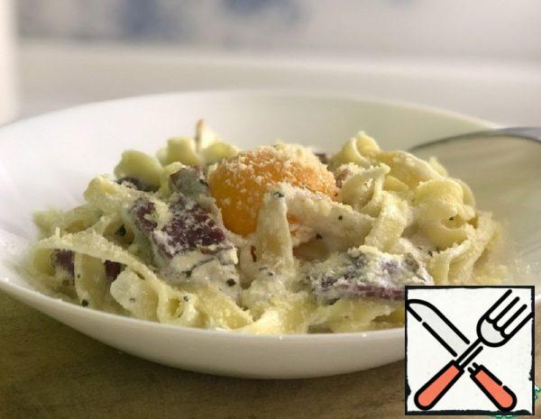 Classic Pasta "Carbonara" with Parmesan Recipe