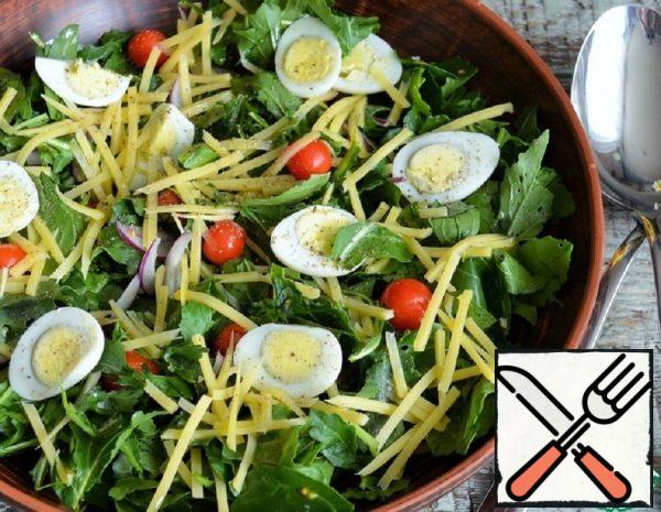 Arugula, Egg and Cheese Salad Recipe
