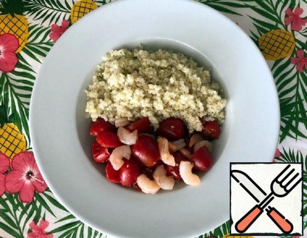 Marinated Shrimp with boiled Quinoa Recipe
