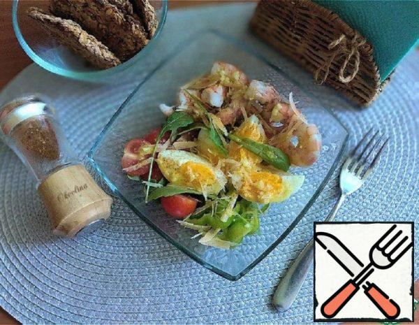 Salad with Tiger Prawns Recipe