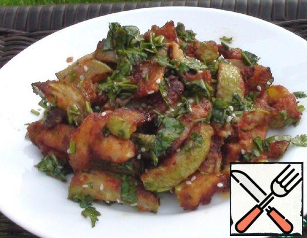 Fried Zucchini in Korean Recipe