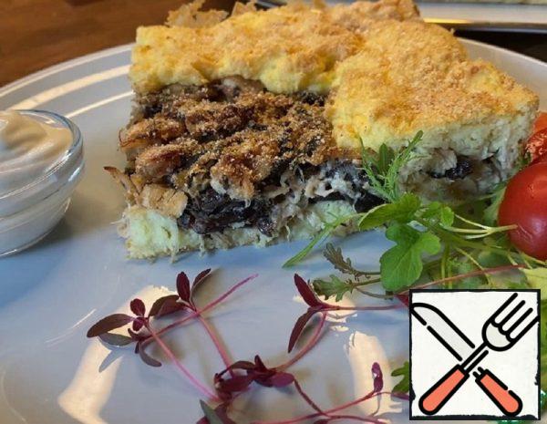 Potato Pie with Chicken and Mushrooms Recipe
