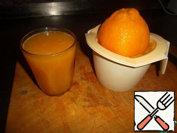 We extract orange juice...