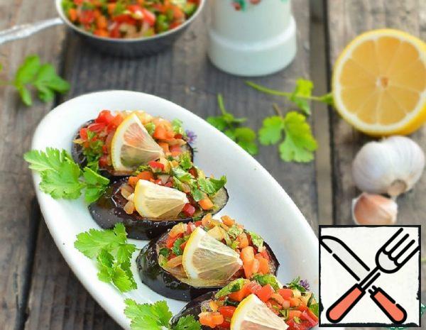 Vegetable Snack on Eggplant Slices Recipe