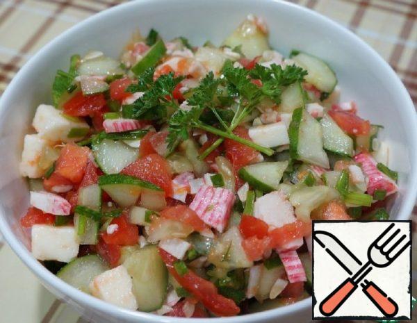 Salad with Cheese without Mayonnaise Recipe