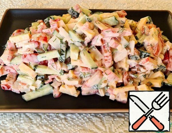 Salad with Crab Sticks Recipe