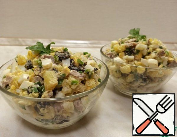 Meat Salad with Prunes Recipe