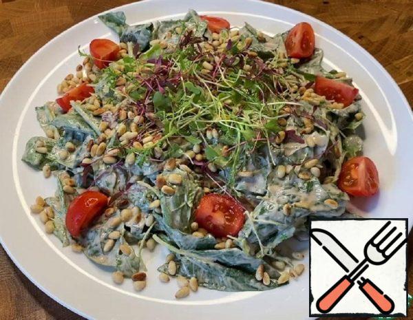 Salad with Cod Liver Dressing Recipe