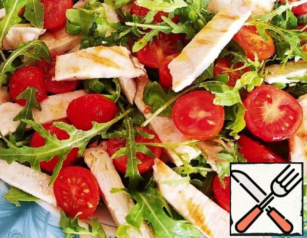 Salad with Chicken Breast and Arugula  Recipe