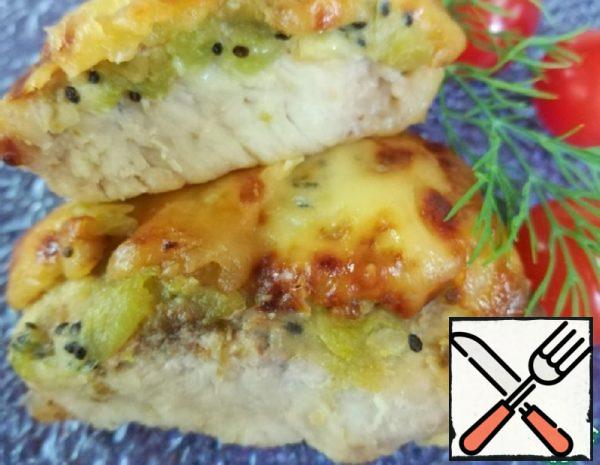 Pork with Banana, Kiwi with Cheese Recipe