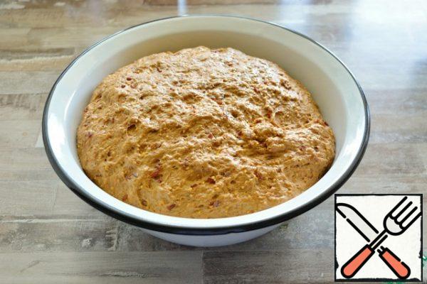 During this time, knead the dough 2-3 times right in the bowl.