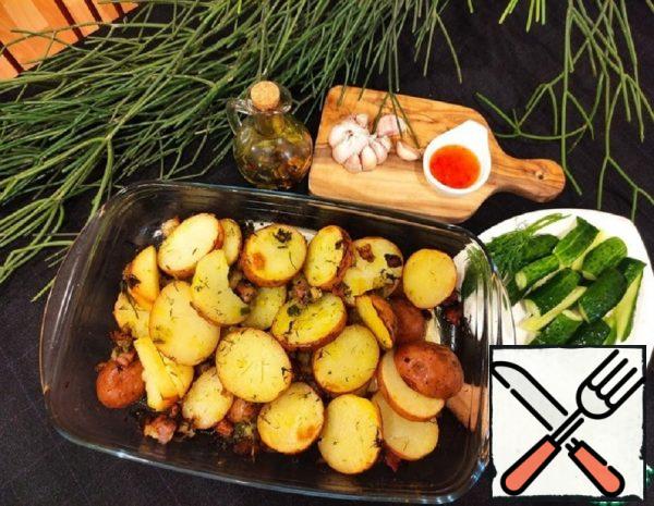 Baked Potatoes with Pork Rinds Recipe
