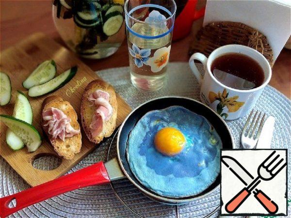 Blue Scrambled Eggs Recipe