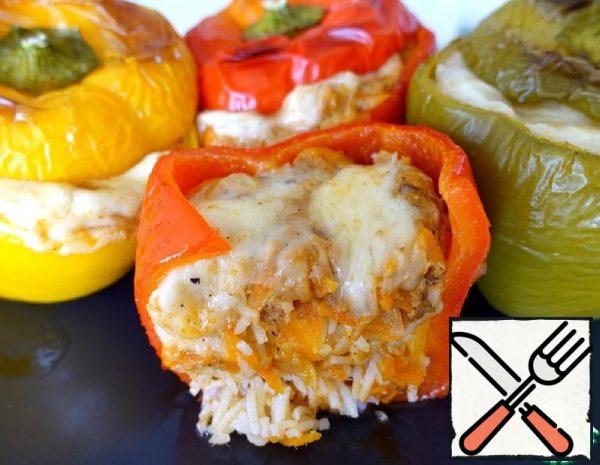 Stuffed Pepper with Tuna and Rice Recipe