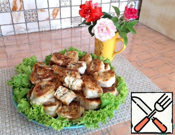 Pita Bread Rolls with Cheese Recipe