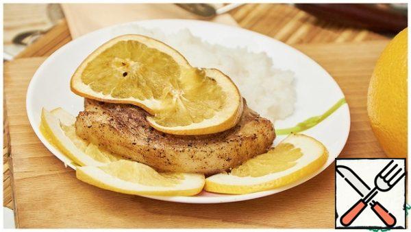 You can also decorate a dish with an orange during serving.