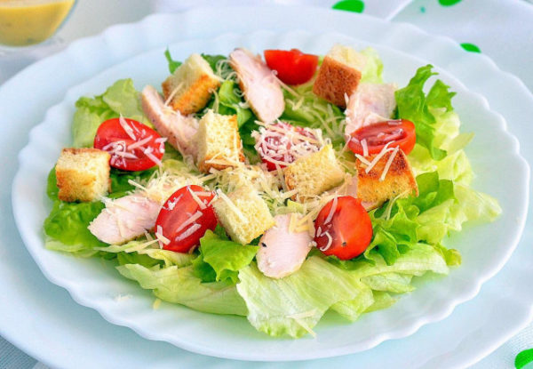 Classic Caesar Salad With Chicken Recipe