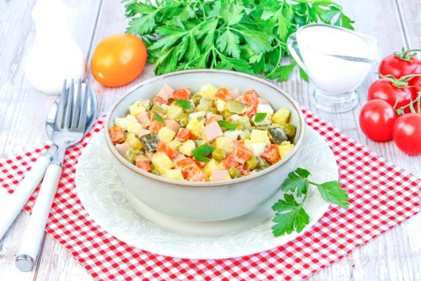 Classic Winter Salad with Sausage Recipe
