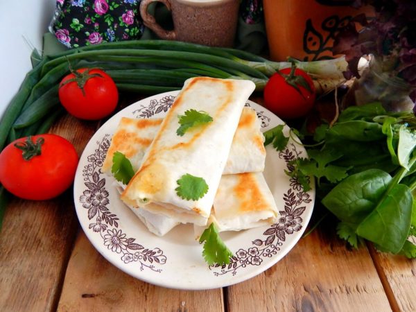 Lavash with Cheese in a Frying Pan Recipe