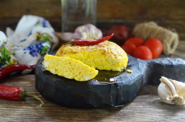 Serve the omelet while it's hot. Enjoy your meal!
