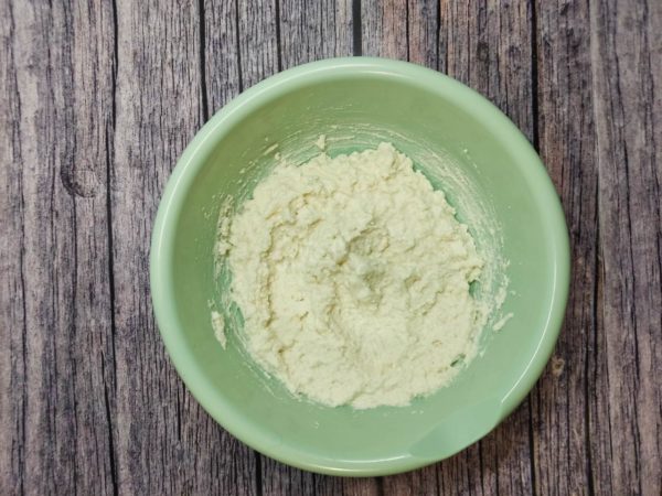 The mixture will become airy and increase in volume.


