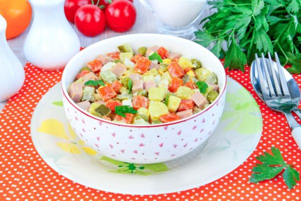 Classic Winter Salad with Sausage