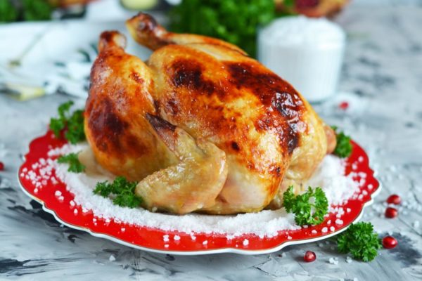 Crispy Whole Chicken Baked in the Oven
