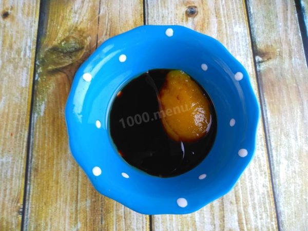 Prepare the marinade by mixing honey, olive oil, and soy sauce in a separate bowl. Coat the outside and inside of the goose with the marinade, and let it sit for 15 minutes. Repeat the coating process. Wrap the goose in plastic wrap and refrigerate for 12 hours, preferably overnight, before proceeding with the cooking.

