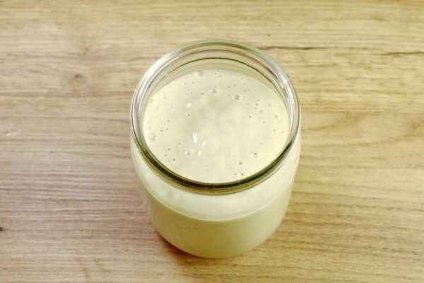 You can store the prepared mayonnaise in a sealed container in the refrigerator for several days.
