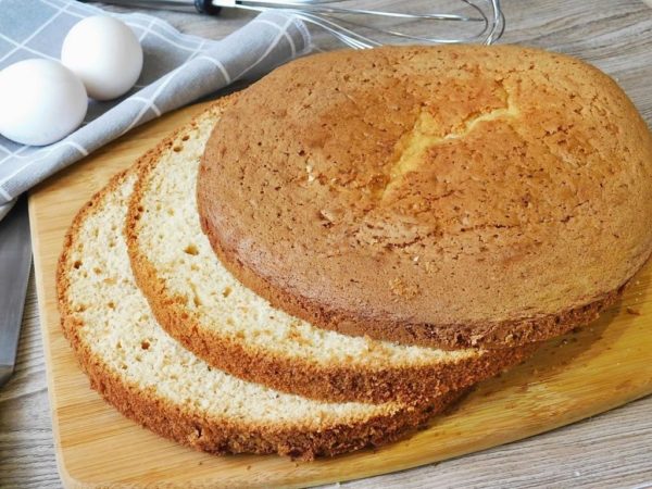 Lush and Simple Sponge Cake in the Oven