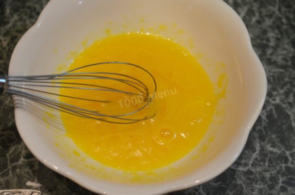 Whisk the mixture vigorously using either a whisk or a mixer.

