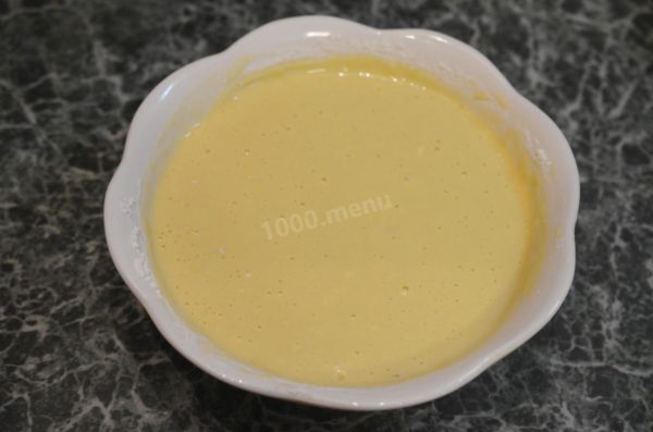 Mix the ingredients until the batter is smooth and free of lumps. The consistency should resemble thick sour cream.

