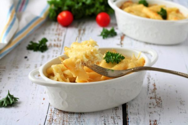 Serve the macaroni and cheese hot. Enjoy your meal!